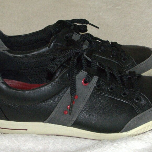Ecco Leather Golf Shoe Sneaker Men's size 42 - Picture 1 of 5